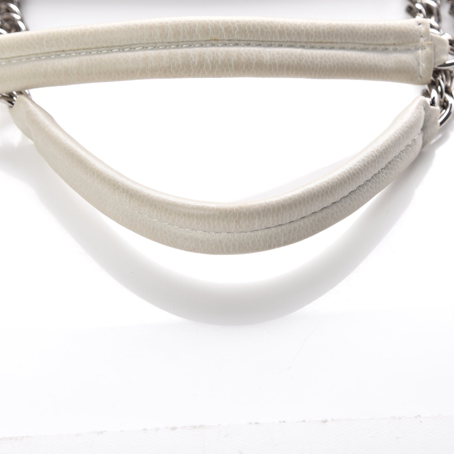 Caviar Large CC Tuck Tote Ivory