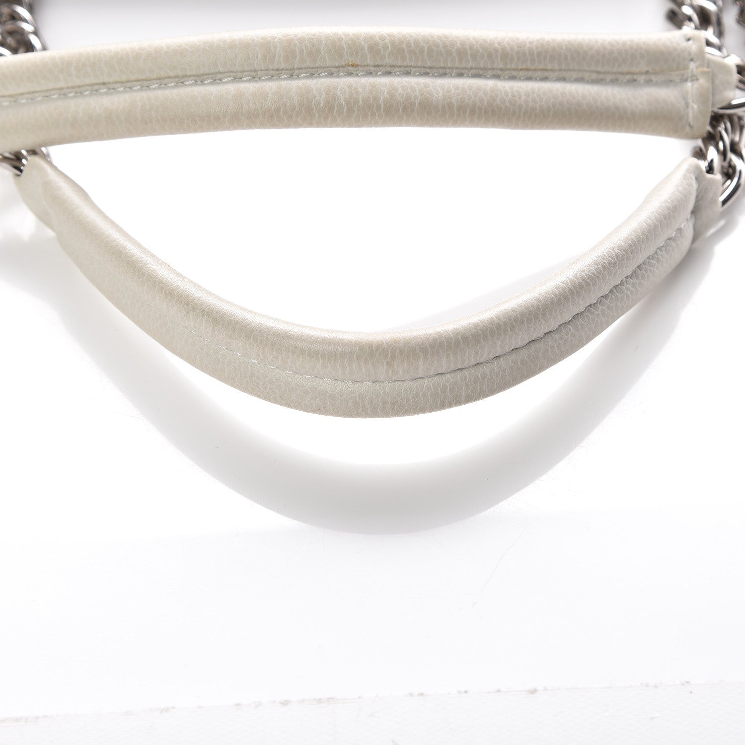 Chanel Caviar Large CC Tuck Tote Ivory 20 of 20