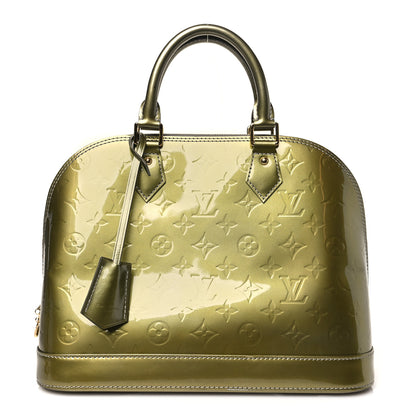 Louis Vuitton Vernis Alma PM Vert Bronze 1 of 11