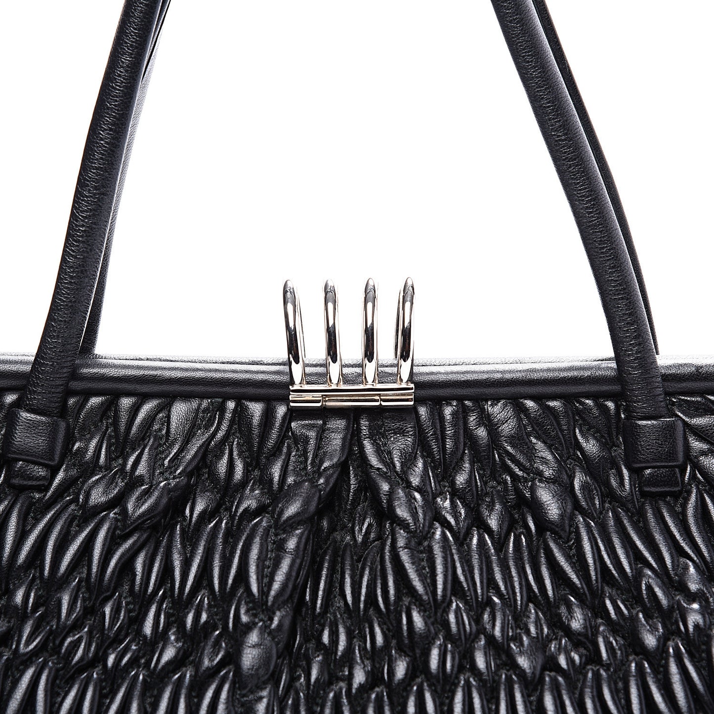 Nappa Matelasse Shoulder Bag Black