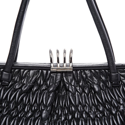 Miu Miu Nappa Matelasse Shoulder Bag Black 9 of 9