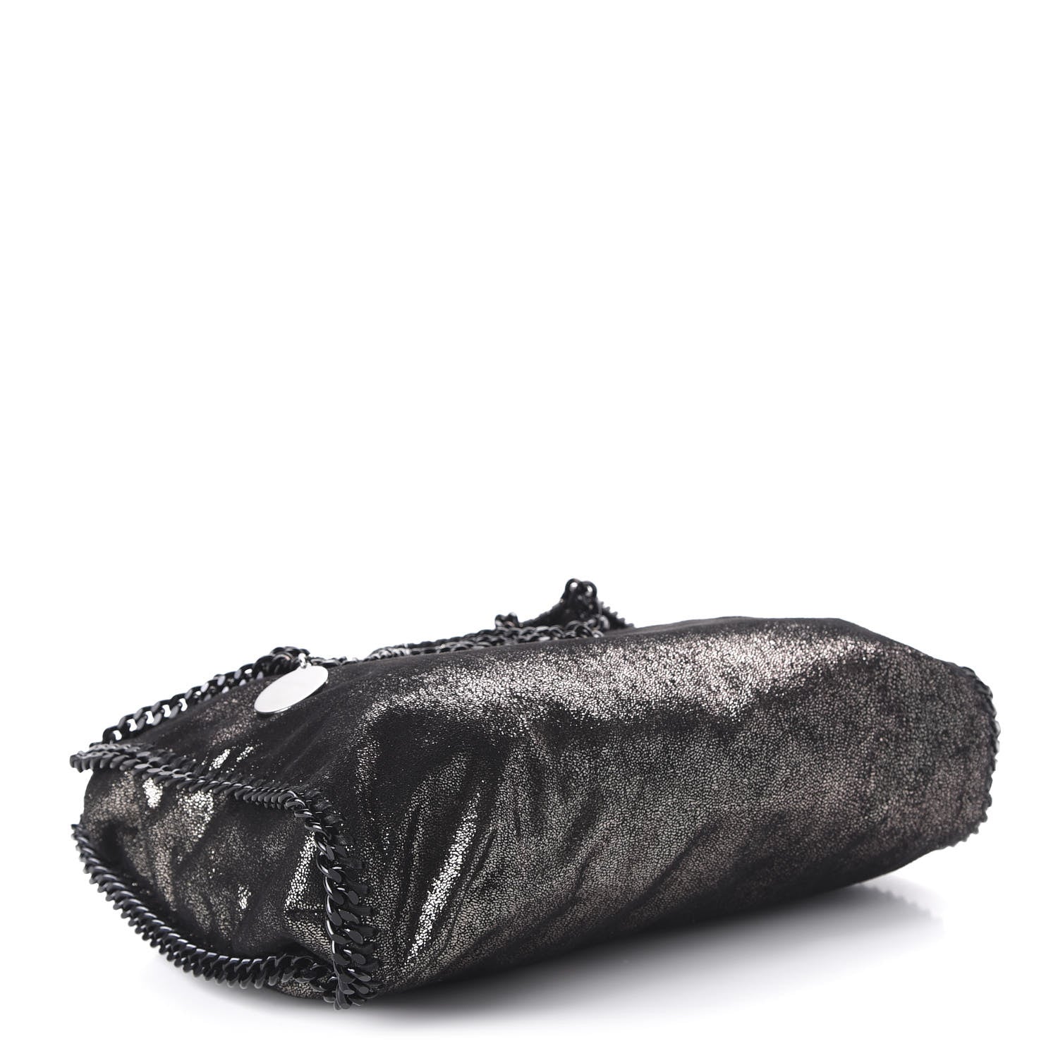 Stella McCartney Metallic Shaggy Deer Small Falabella Tote Black 4 of 9