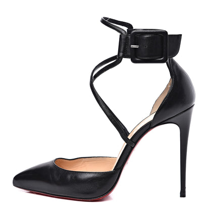 Christian Louboutin Shiny Nappa Suzanna 100 Pumps 37 Black 1 of 13