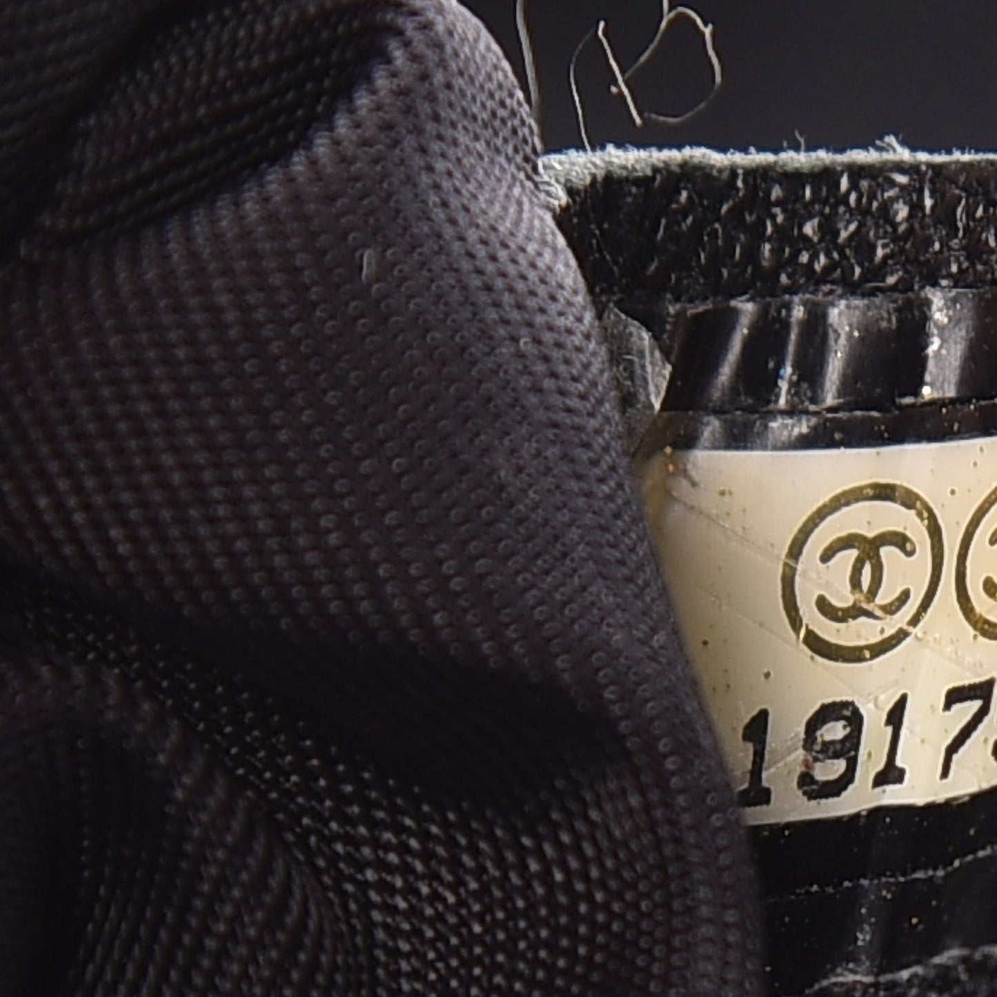 Coated Canvas Quilted Small Paris Biarritz Tote Black