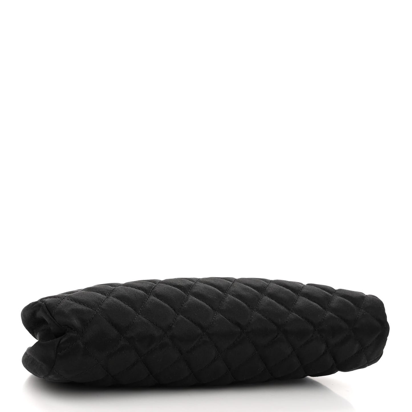 Satin Quilted Timeless Clutch Black