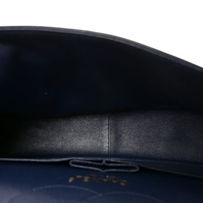Chanel Aged Calfskin Chevron Quilted 2.55 Reissue 226 Flap Navy Blue 5 of 10