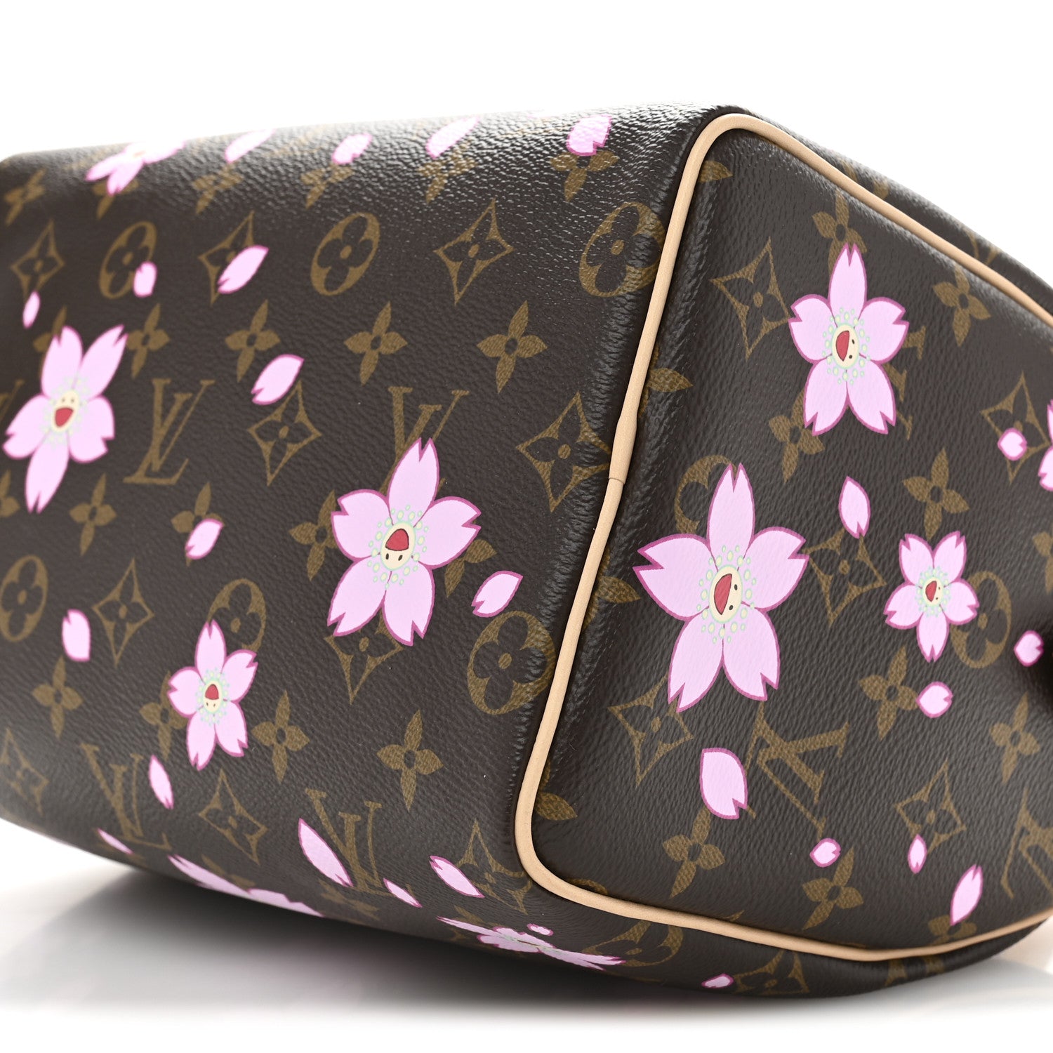 Louis Vuitton LV X TM Monogram Cherry Blossom Speedy Bandouliere 25 Sakura Brown 9 of 10