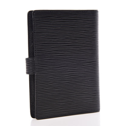 Louis Vuitton Epi Small Ring Agenda Cover Black 3 of 6