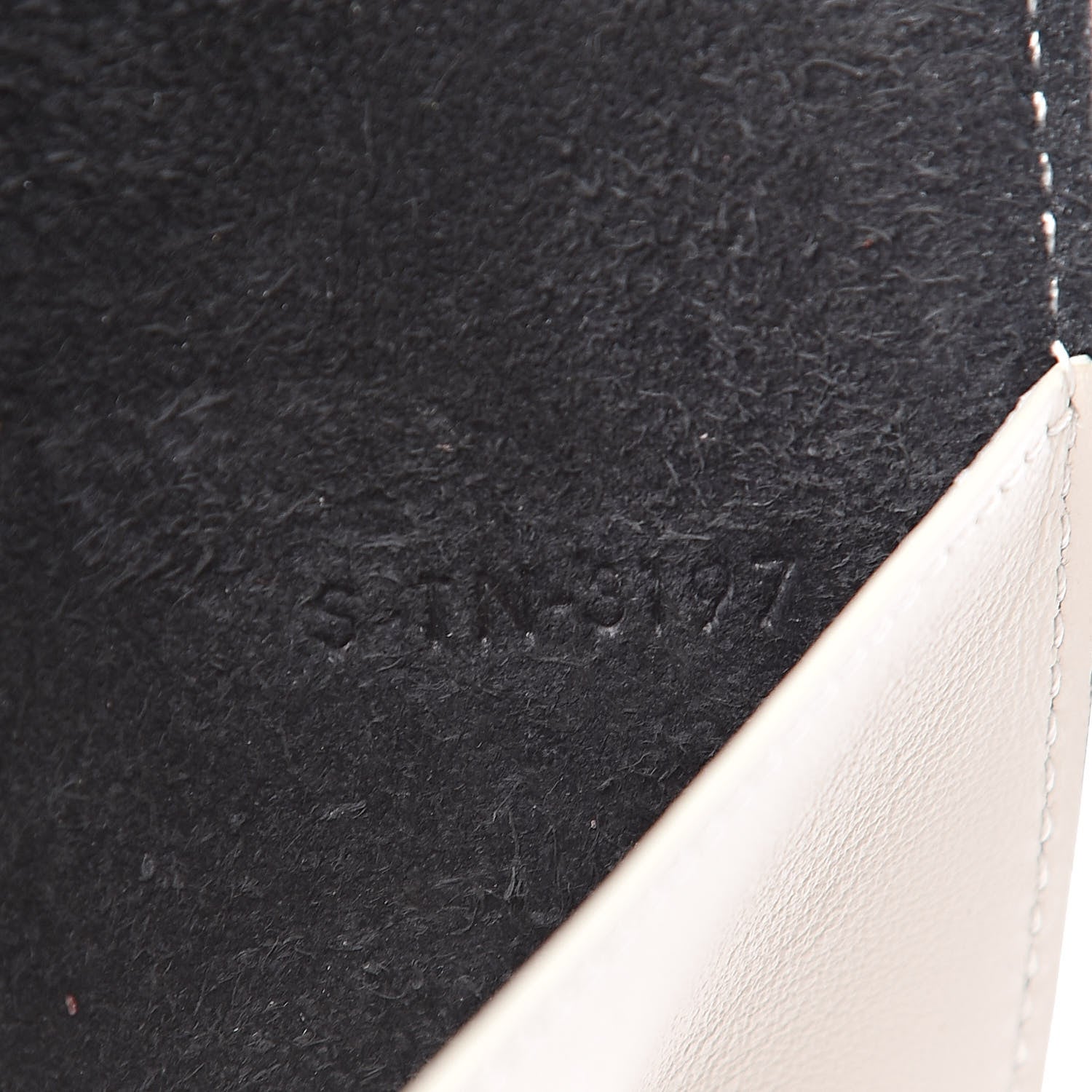 Celine Grained Calfskin Strap Passport Cover Black Chalk 8 of 9