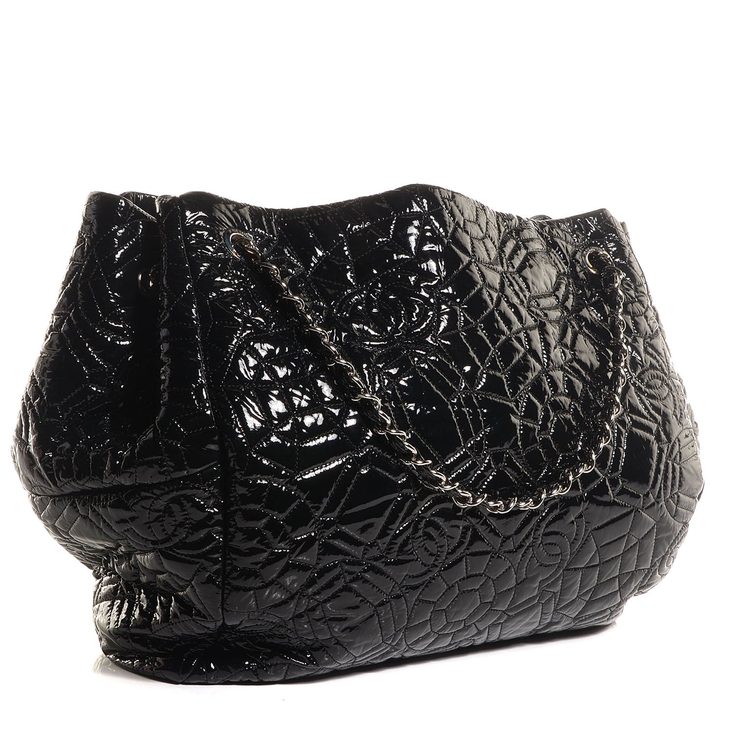 Vinyl Graphic Edge Tote Black