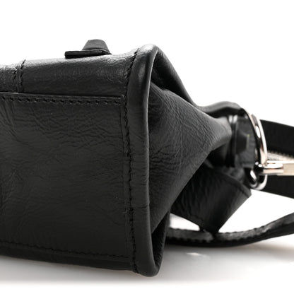 Balenciaga Matte Goatskin Rubber Covered Classic Hardware Mini City Black 11 of 11