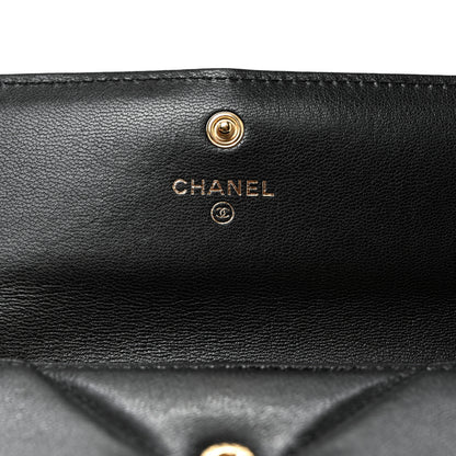 Chanel Lambskin Quilted 19 Flap Wallet Black 7 of 9