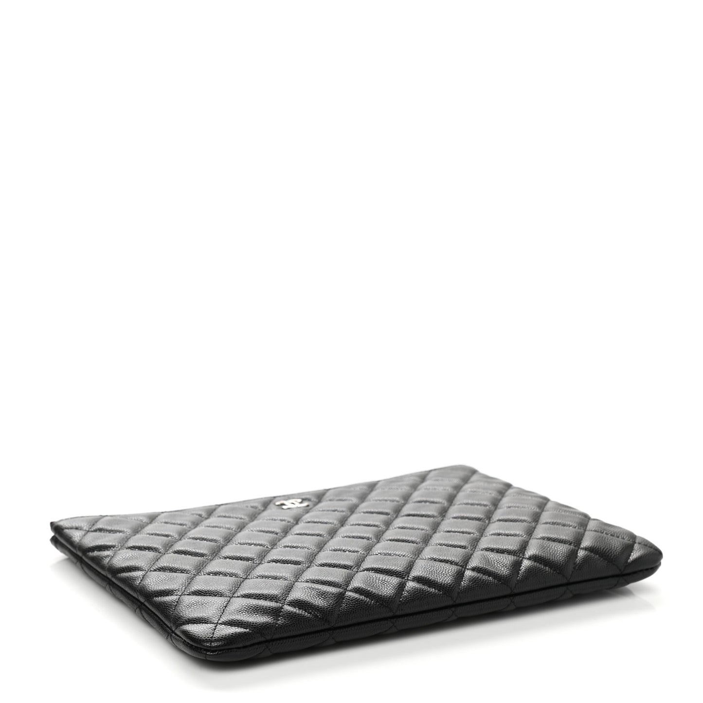 Caviar Quilted Medium Cosmetic Case Black
