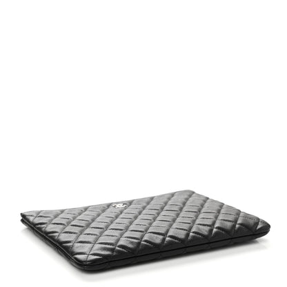 Chanel Caviar Quilted Medium Cosmetic Case Black 4 of 9