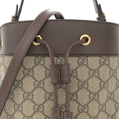 Gucci GG Supreme Monogram Web Small Ophidia Bucket Bag Brown 8 of 11