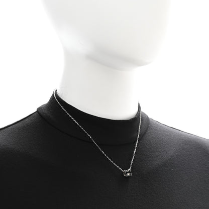Hermes Lacquered Palladium Mini Pop H Pendant Necklace Black 2 of 7