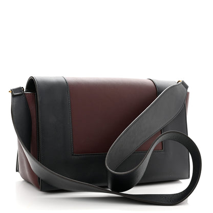 Celine Shiny Smooth Calfskin Medium Frame Shoulder Bag Steel Blue Plum 3 of 9