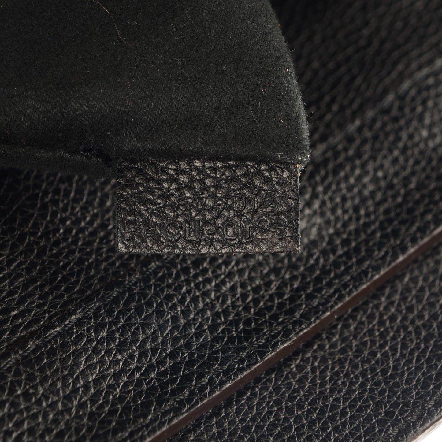 Drummed Calfskin Mini Luggage Black