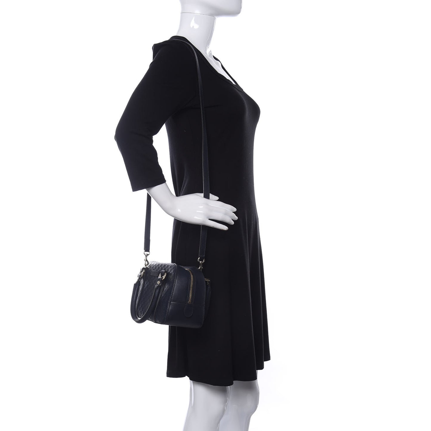 Soft Microguccissima Small Crossbody Bag Blue