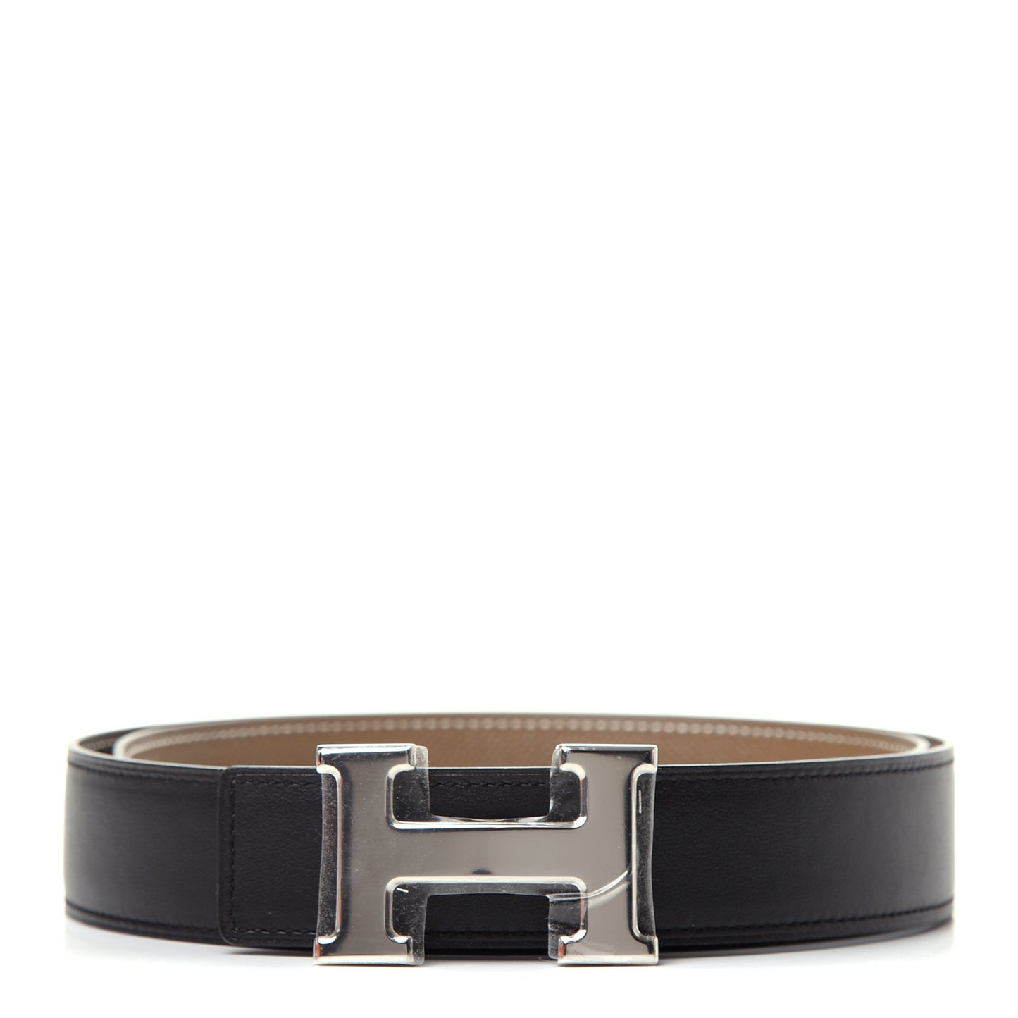 Swift Epsom H Belt 85 Black Etoupe