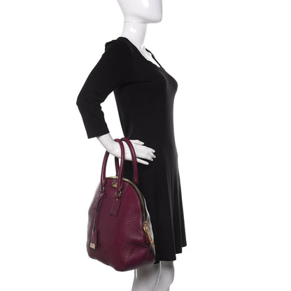 Burberry Heritage Grain Medium Orchard Bowling Bag Damson Magenta 2 of 13