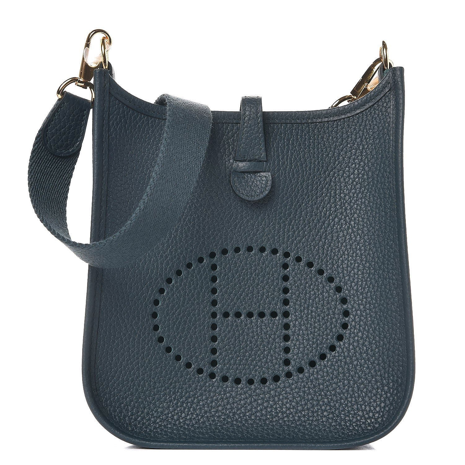 Hermes Taurillon Clemence Evelyne TPM Vert Cypres 1 of 9