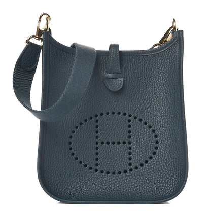 Hermes Taurillon Clemence Evelyne TPM Vert Cypres 1 of 9