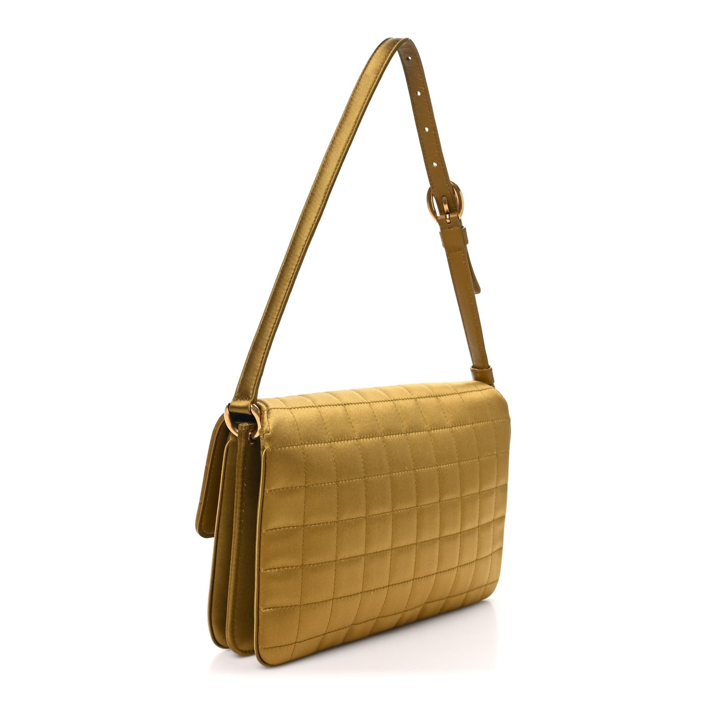 Carre Quilted Le Maillon Satchel   New Jungle