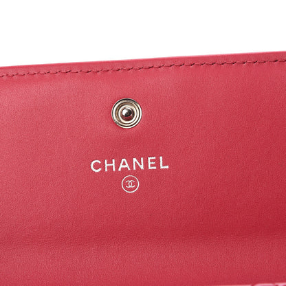Chanel Patent Calfskin Quilted Boy Flap Wallet Pink 5 of 8
