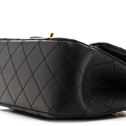 Chanel Lambskin Quilted Enamel Mini Pearl Crush Flap Black 10 of 11