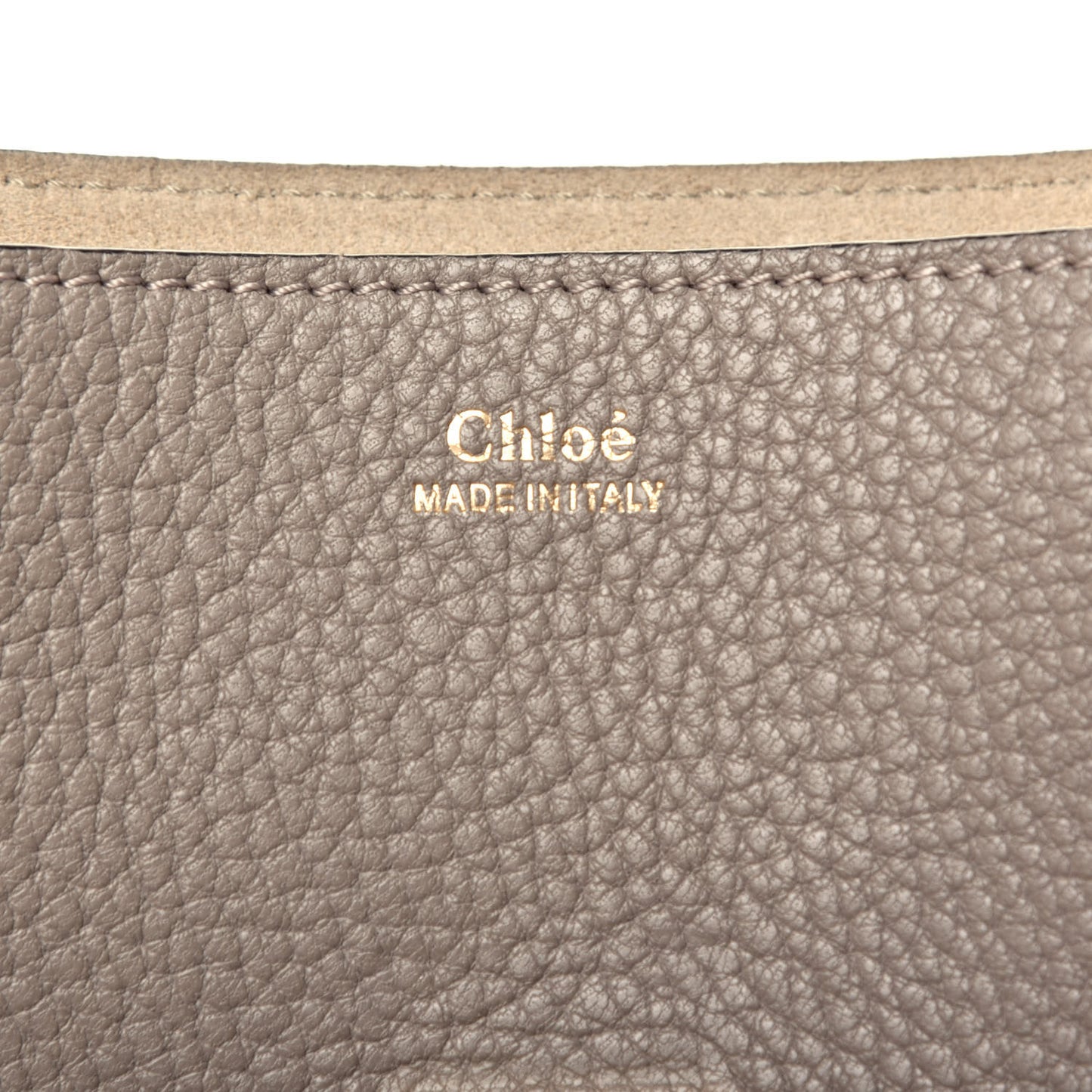 Grained Lambskin Drew Shoulder Bag Motty Grey