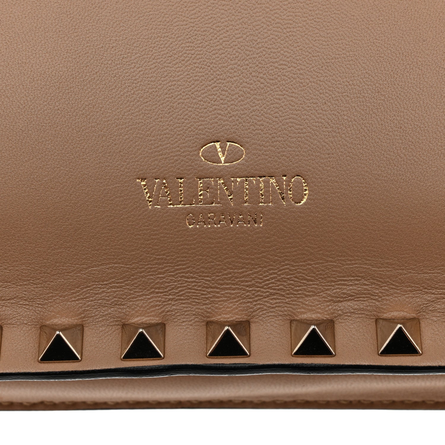 Valentino Garavani Nappa Rockstud Wristlet Clutch  Alpaca 5 of 9