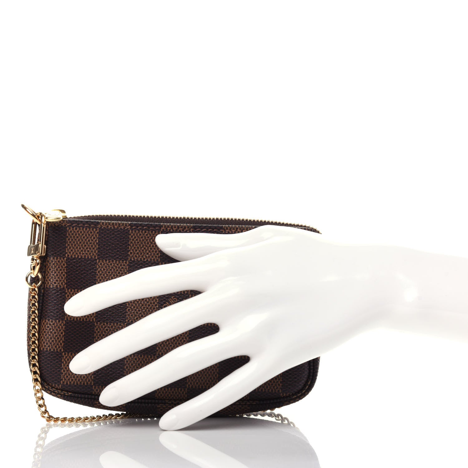 Louis Vuitton Damier Ebene Mini Pochette Accessories 2 of 9