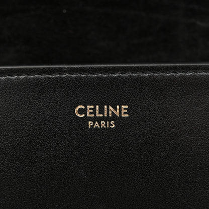 Celine Smooth Calfskin Cuir Triomphe Folco Crossbody Bag Black 6 of 14