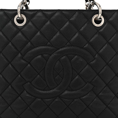 Chanel Caviar Quilted Grand Shopping Tote GST Black 9 of 12