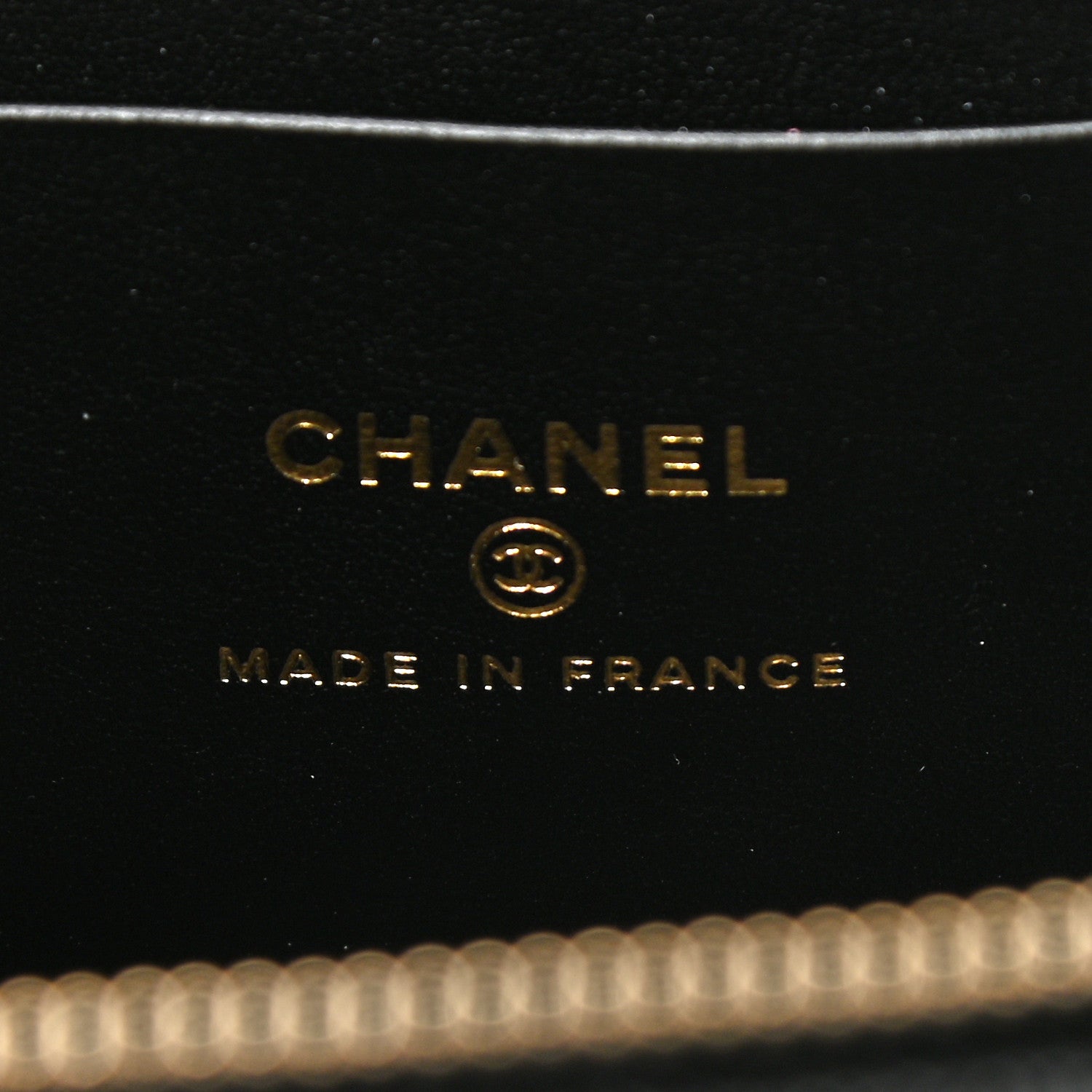 Chanel Caviar Quilted Enamel Coco Casino Small Vanity Case With Chain Black 6 of 12