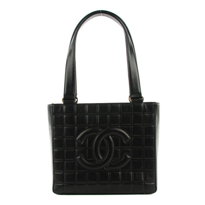 Chanel Lambskin Quilted Chocolate Bar Tote Black 1 of 7