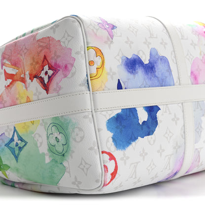 Louis Vuitton Monogram Watercolor Keepall Bandouliere 50 Multicolor 7 of 9