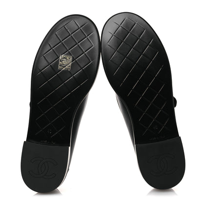 Chanel Calfskin CC Turnlock Moccasins 40 Black 7 of 11