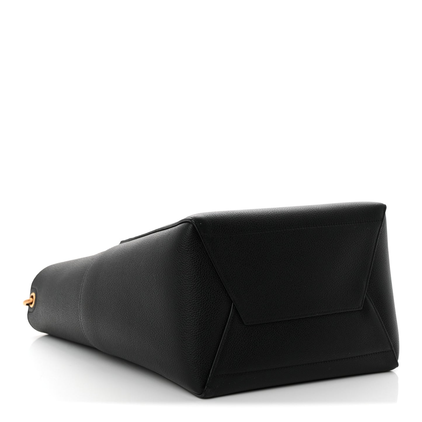 Soft Grained Calfskin Sangle Bucket Bag Black