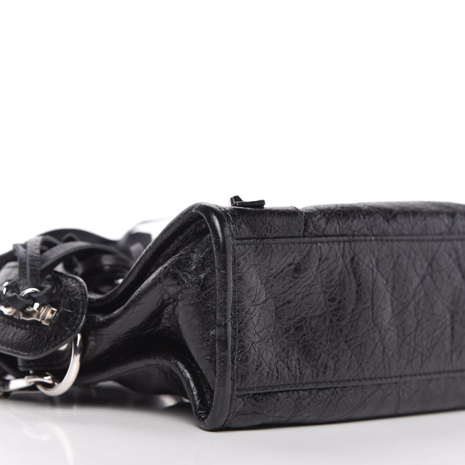 Balenciaga Agneau Classic Silver Hardware Mini City Black 6 of 9