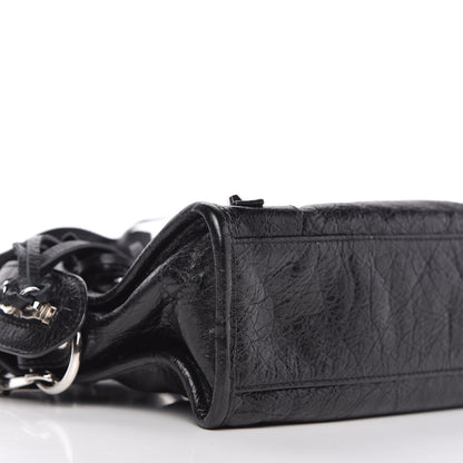 Balenciaga Agneau Classic Silver Hardware Mini City Black 6 of 9