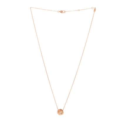Christian Dior 18K Rose Gold Diamond Small Rose Couture Necklace 2 of 4