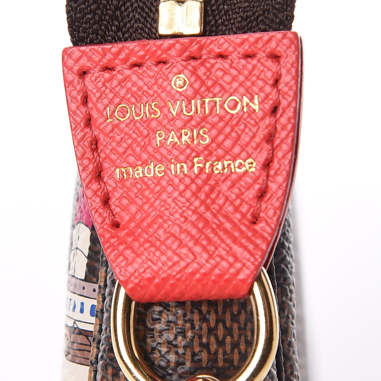 Damier Ebene 2016 Christmas Animation Mini Pochette Accessories