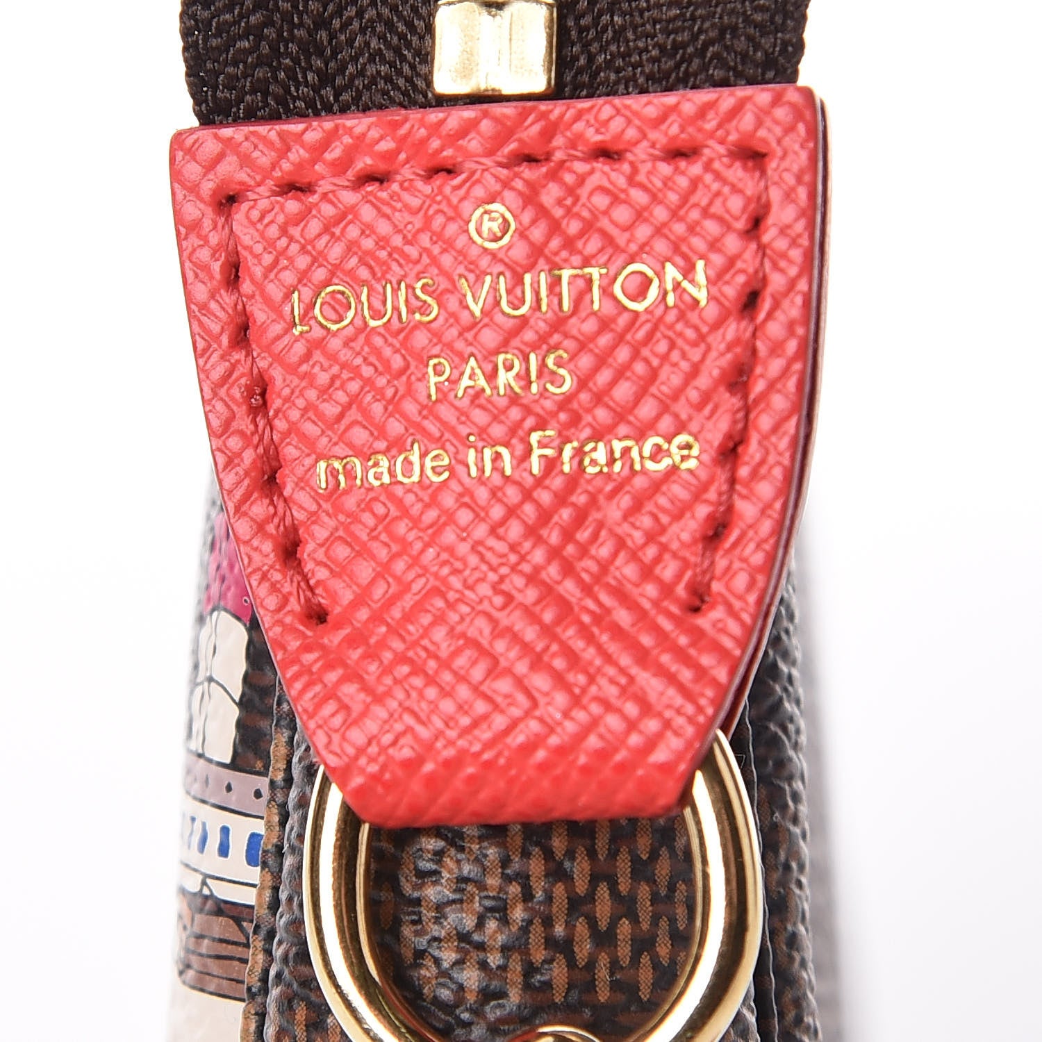 Louis Vuitton Damier Ebene 2016 Christmas Animation Mini Pochette Accessories 8 of 9
