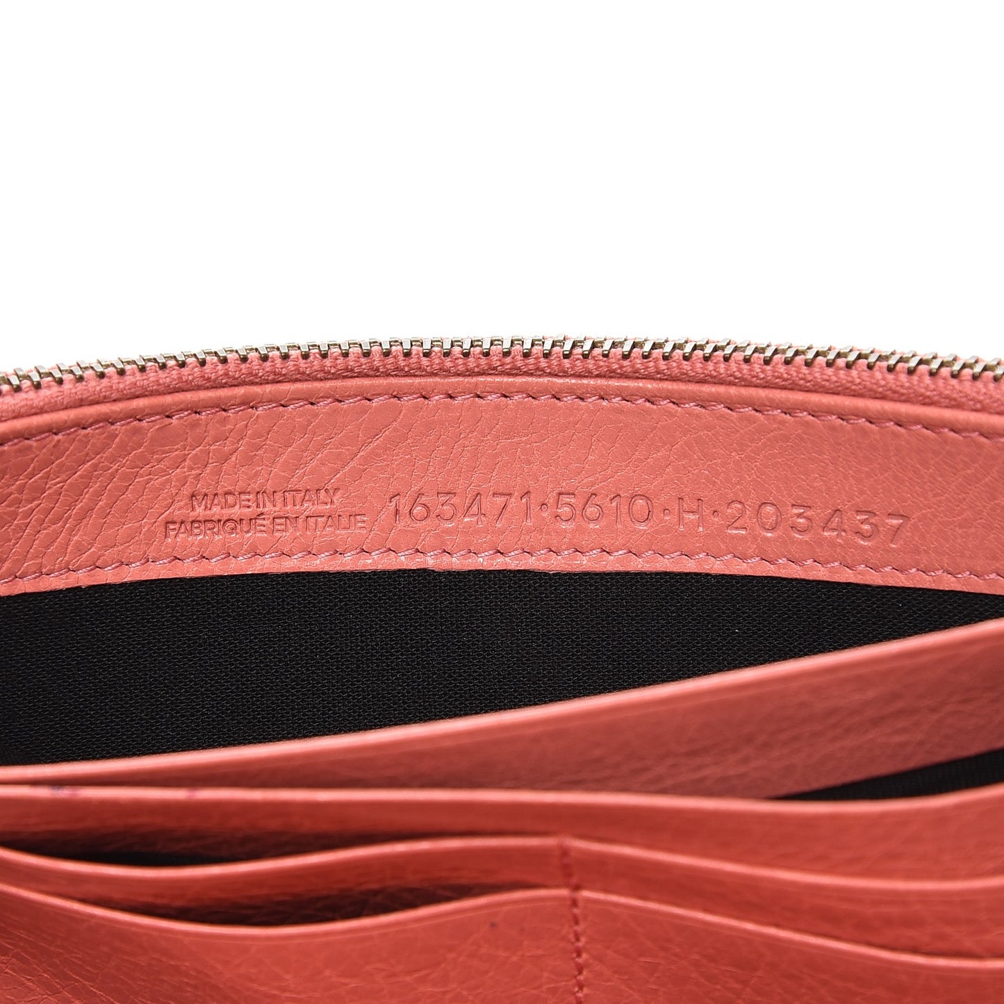 Agneau Classic Hardware Money Wallet Rose Azalee