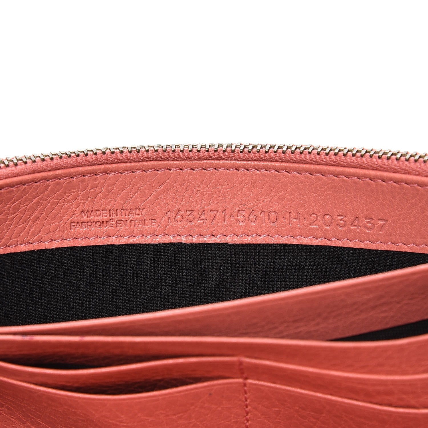 Balenciaga Agneau Classic Hardware Money Wallet Rose Azalee 7 of 11