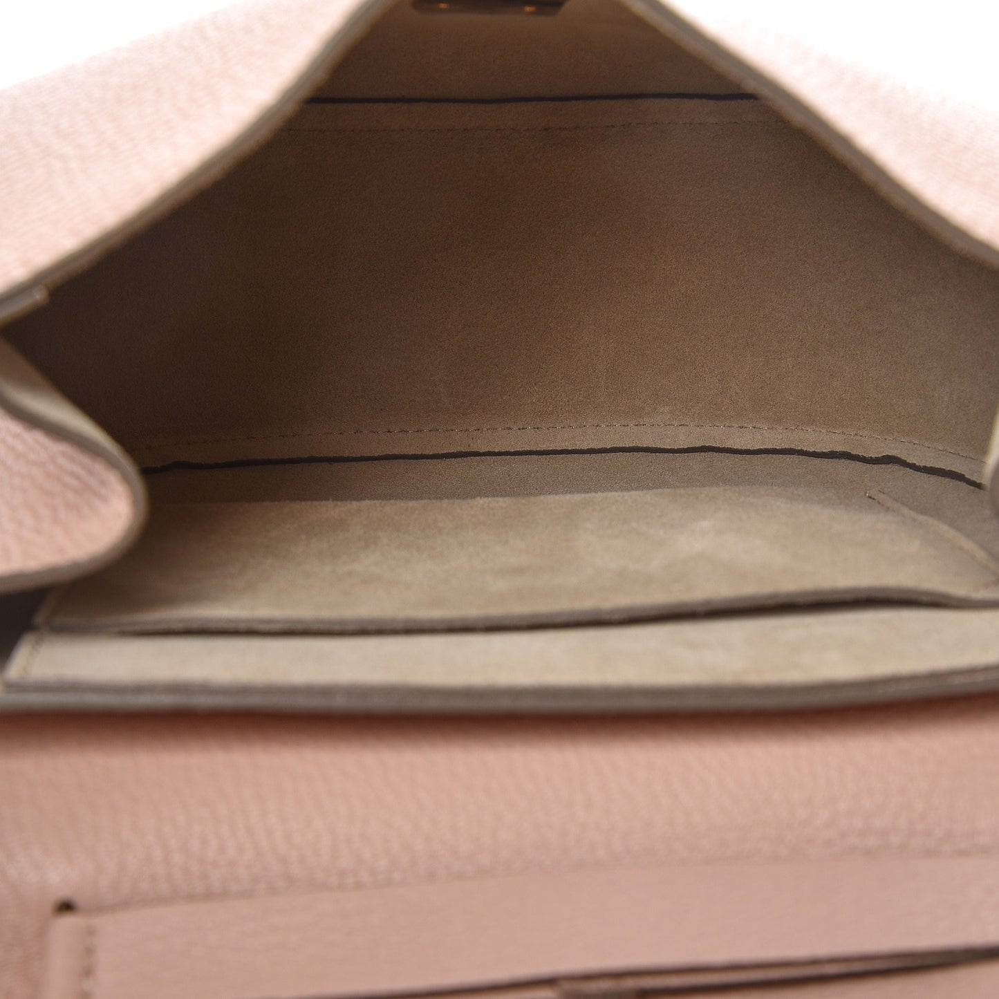 Grained Lambskin Drew Shoulder Bag Cement Pink