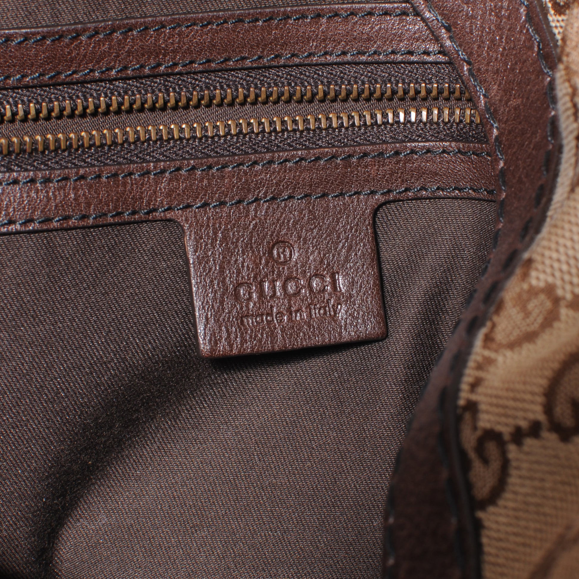Gucci Monogram Large Jockey Hobo Ebony 6 of 8