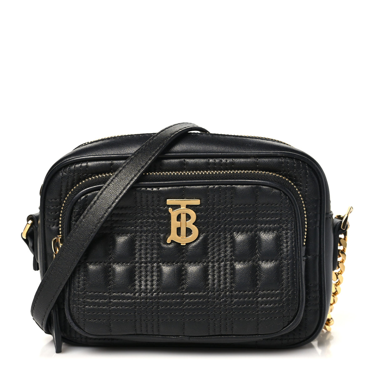 Burberry Calfskin Quilted Mini Lola Camera Bag Black 1 of 9